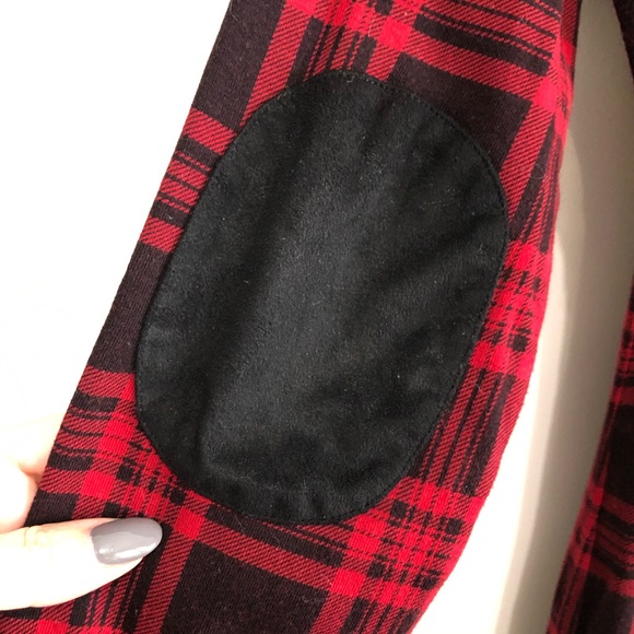 Buffalo Plaid Long Sleeve Shirt with Elbow Pads Size Large - Picture 8 of 10